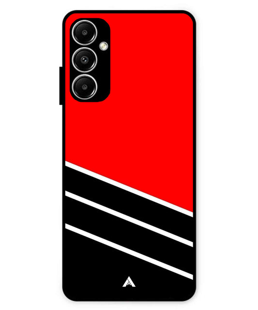 Stripe Pattern 7 Metal Back Cover Phone Case for Samsung Galaxy A05s