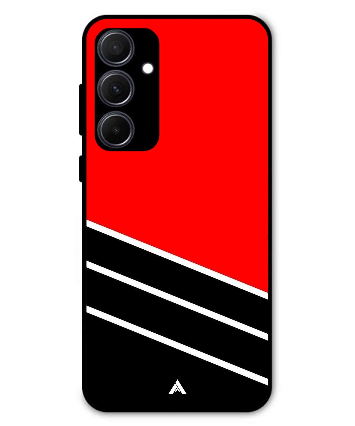 Stripe Pattern 7 Metal Back Cover Phone Case for Samsung Galaxy A35