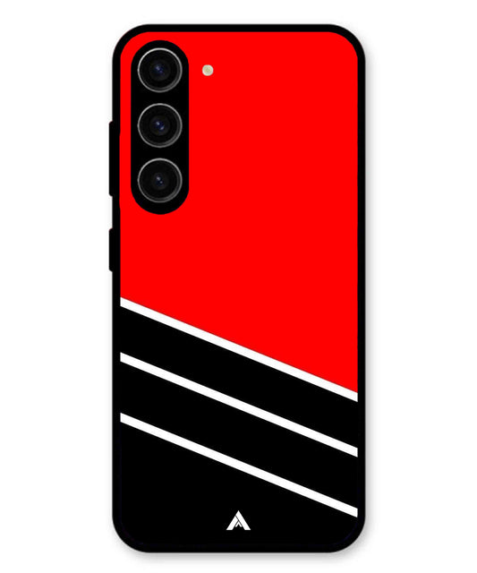 Stripe Pattern 7 Metal Back Cover Phone Case for Samsung Galaxy A36