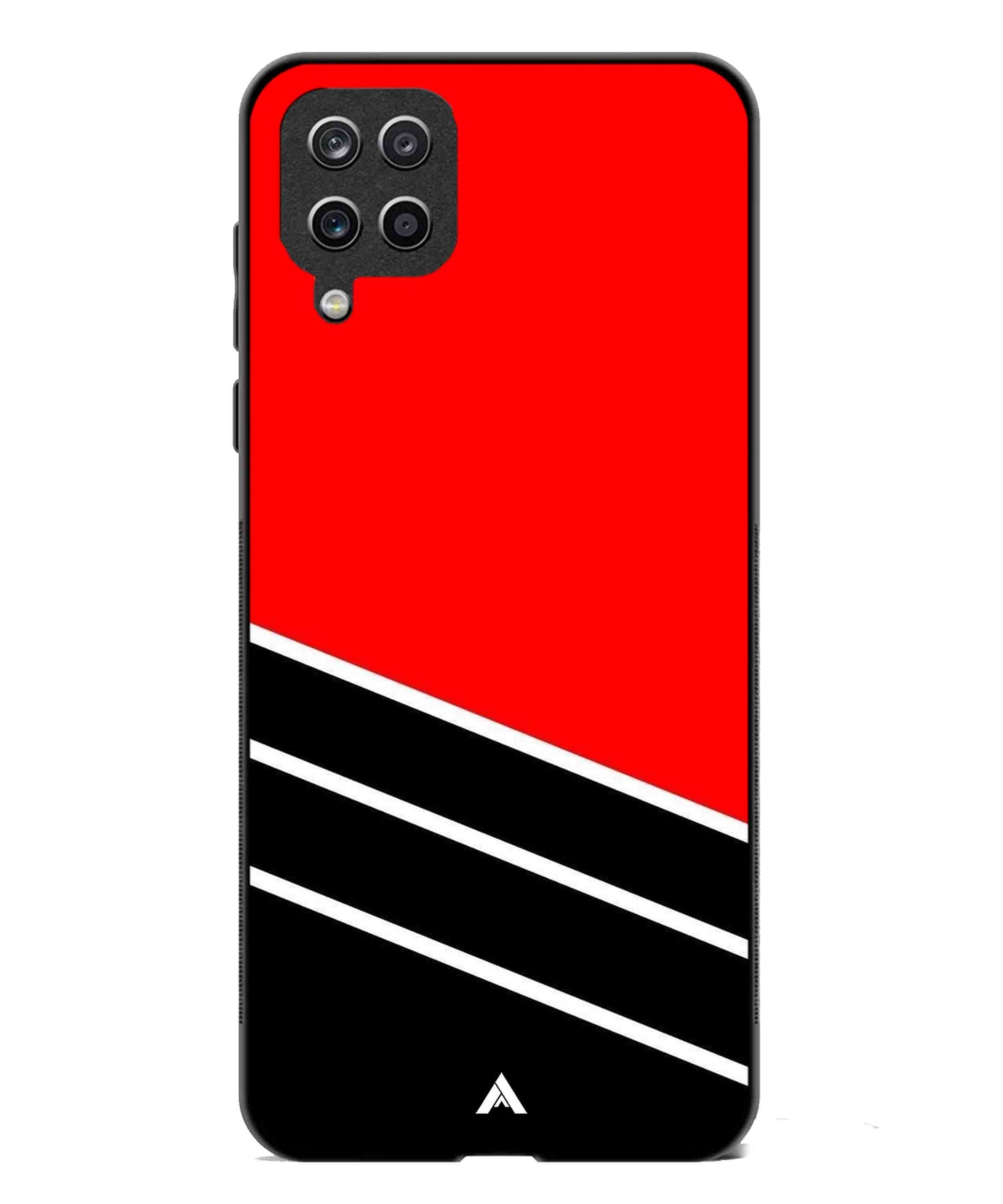 Stripe Pattern 7 Metal Back Cover Phone Case for Samsung Galaxy A42