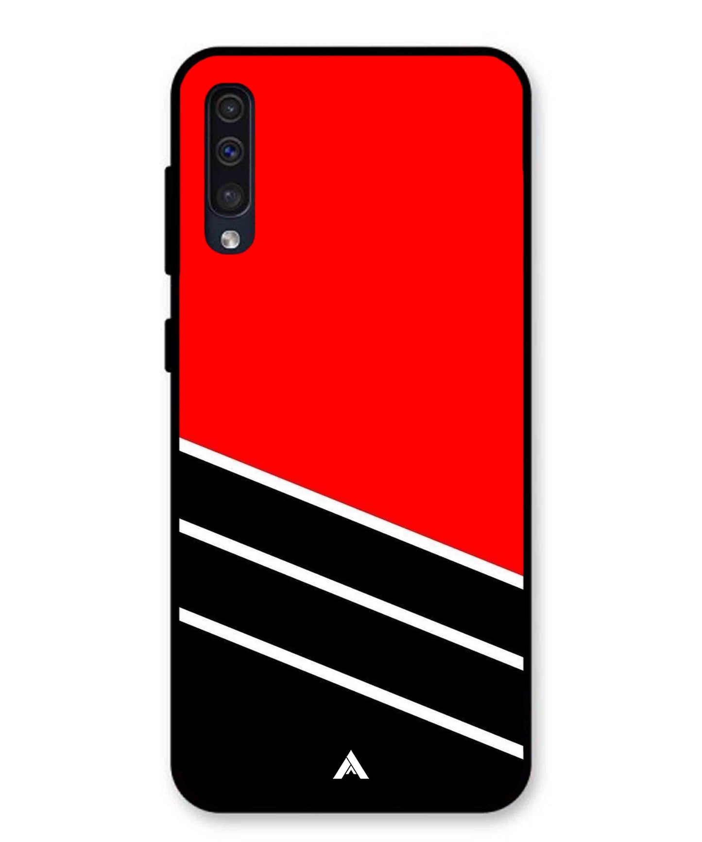 Stripe Pattern 7 Metal Back Cover Phone Case for Samsung Galaxy A50