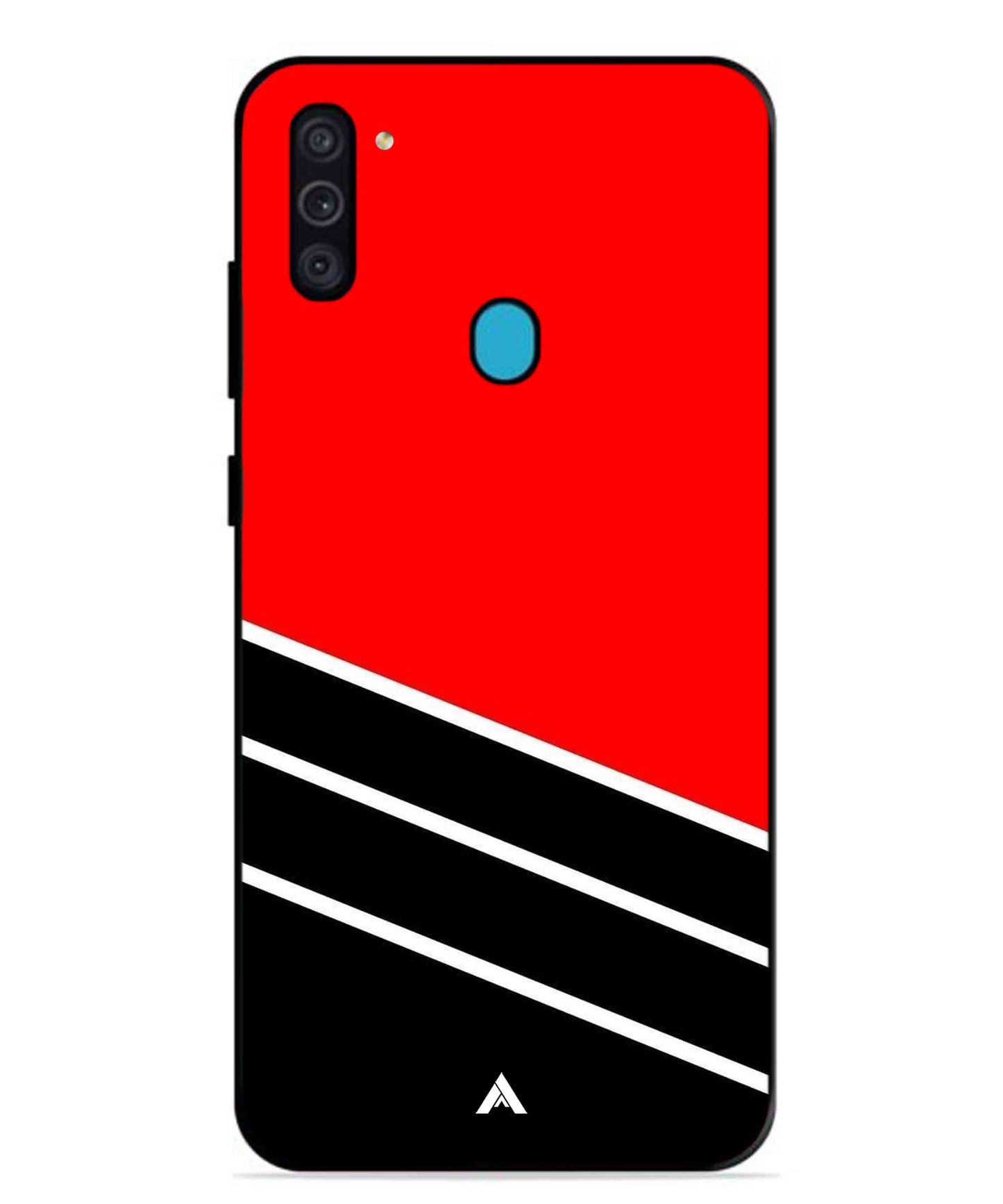 Stripe Pattern 7 Metal Back Cover Phone Case for Samsung Galaxy F11