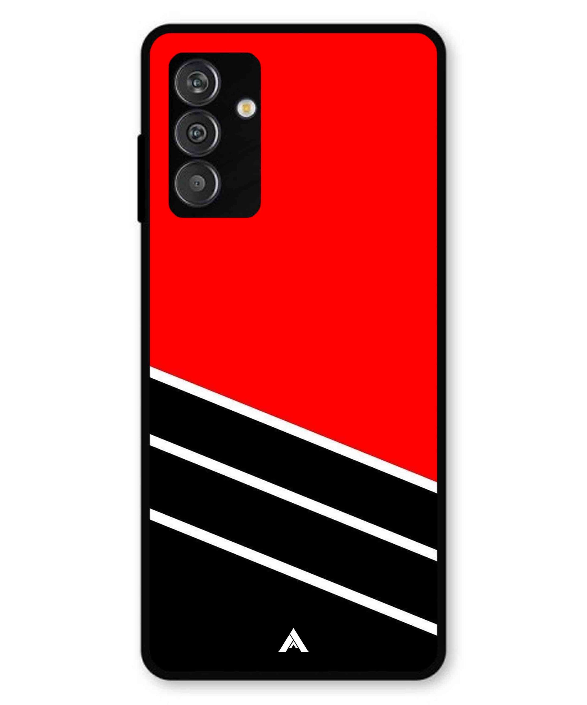 Stripe Pattern 7 Metal Back Cover Phone Case for Samsung Galaxy F14