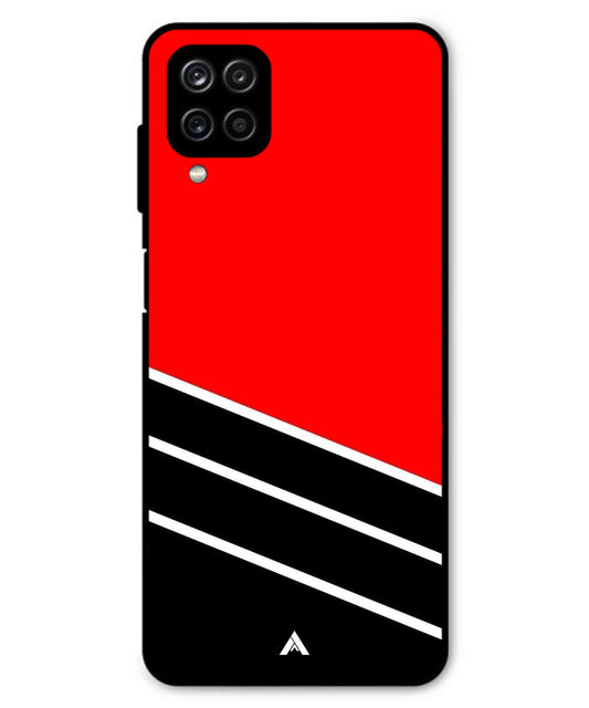 Stripe Pattern 7 Metal Back Cover Phone Case for Samsung Galaxy F22