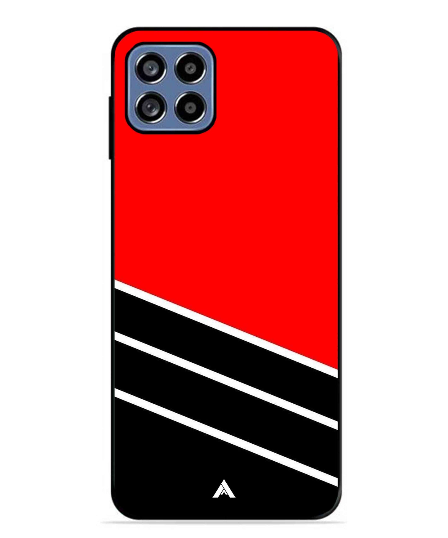 Stripe Pattern 7 Metal Back Cover Phone Case for Samsung Galaxy F42