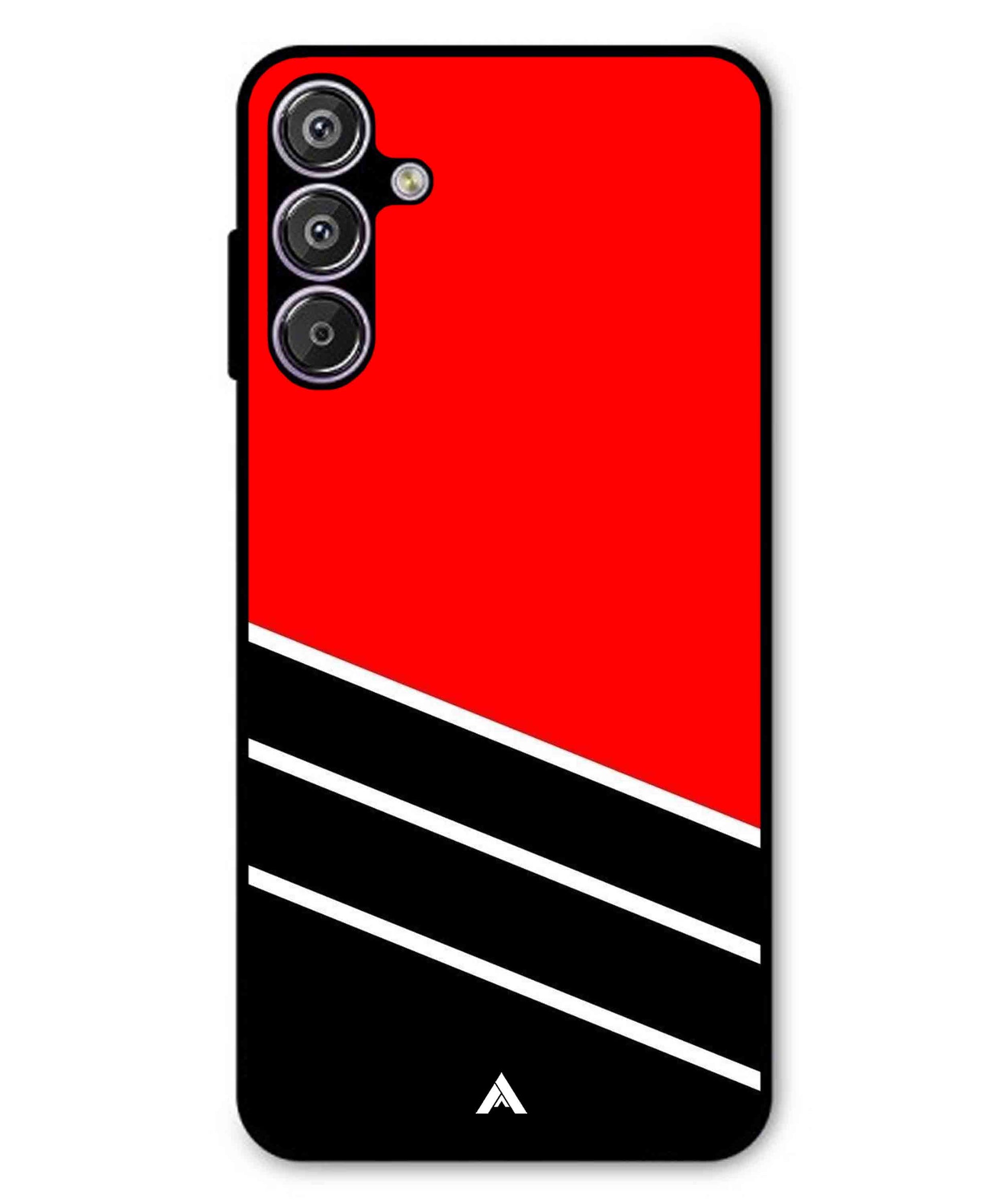 Stripe Pattern 7 Metal Back Cover Phone Case for Samsung Galaxy M16