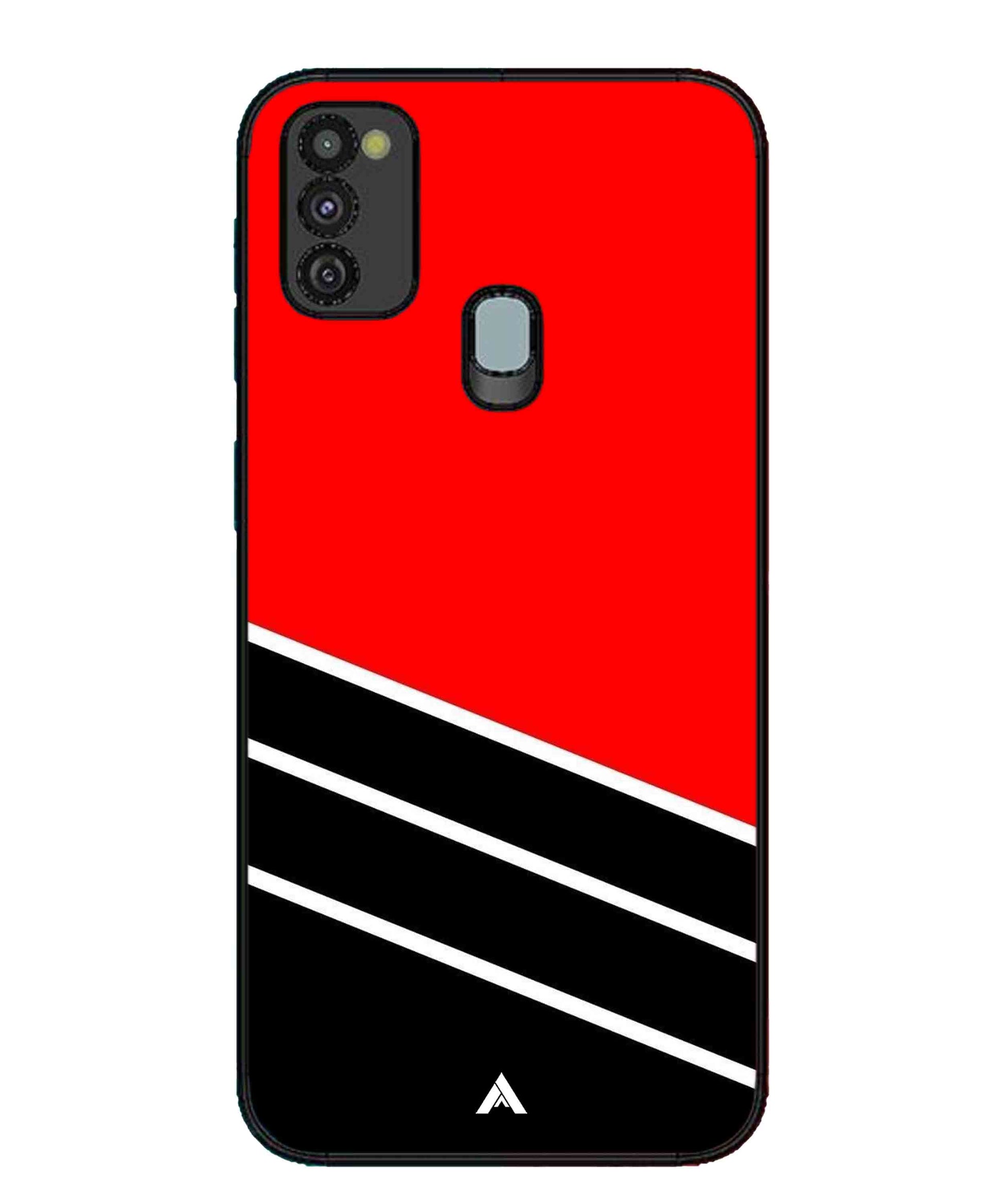Stripe Pattern 7 Metal Back Cover Phone Case for Samsung Galaxy M30s
