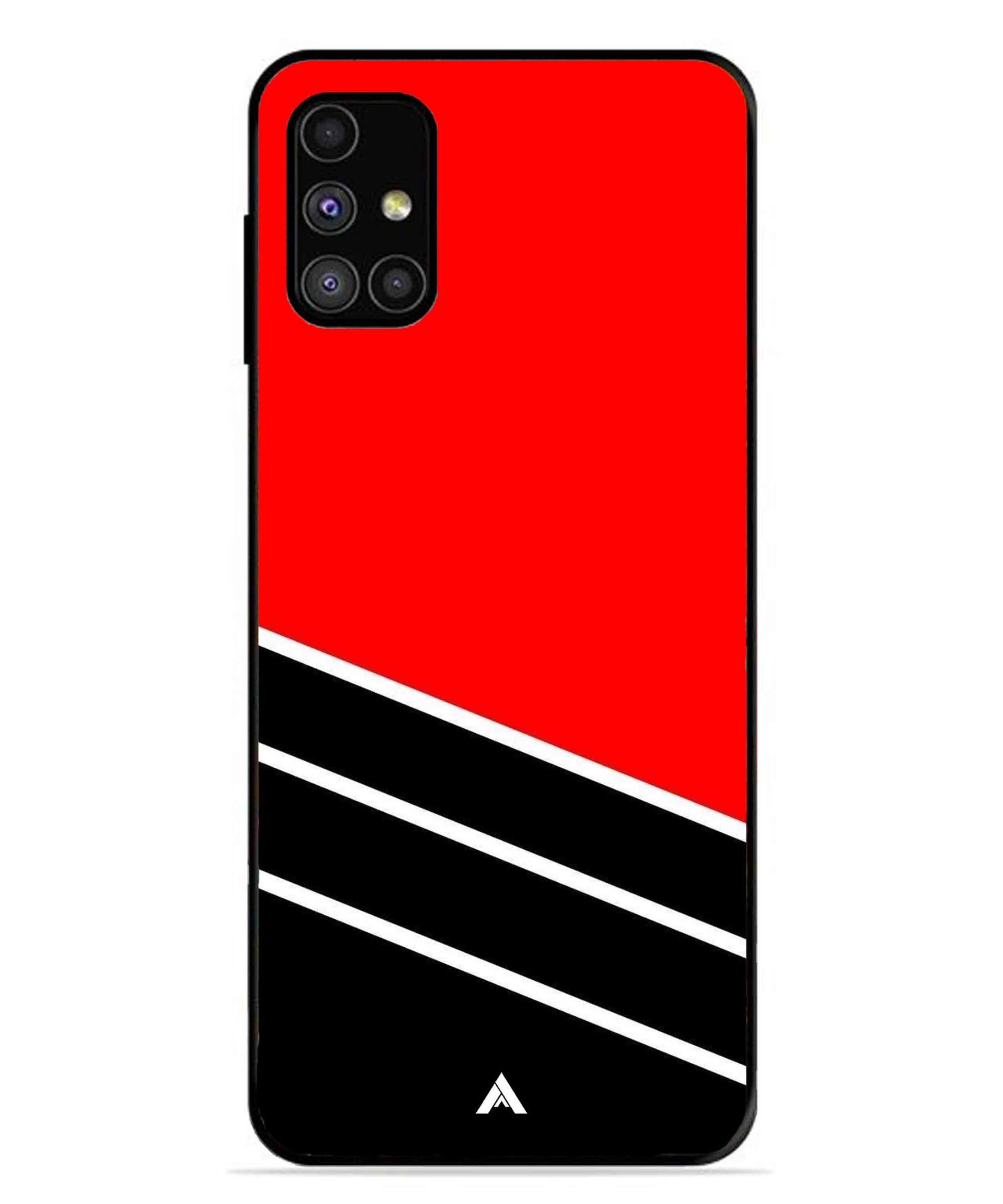 Stripe Pattern 7 Metal Back Cover Phone Case for Samsung Galaxy M31s