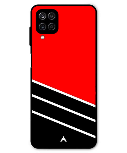 Stripe Pattern 7 Metal Back Cover Phone Case for Samsung Galaxy M53