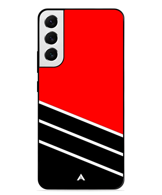 Stripe Pattern 7 Metal Back Cover Phone Case for Samsung Galaxy S21 Plus
