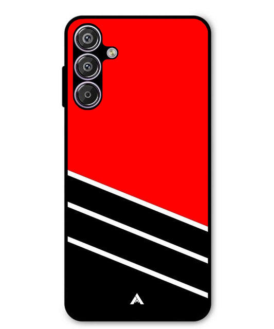 Stripe Pattern 7 Metal Back Cover Phone Case for Samsung Galaxy S25 Plus