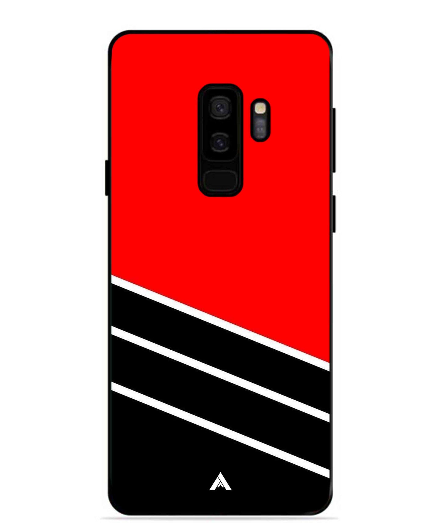 Stripe Pattern 7 Metal Back Cover Phone Case for Samsung Galaxy S9 Plus
