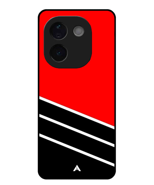 Stripe Pattern 7 Metal Back Cover Phone Case for Vivo T3 Pro