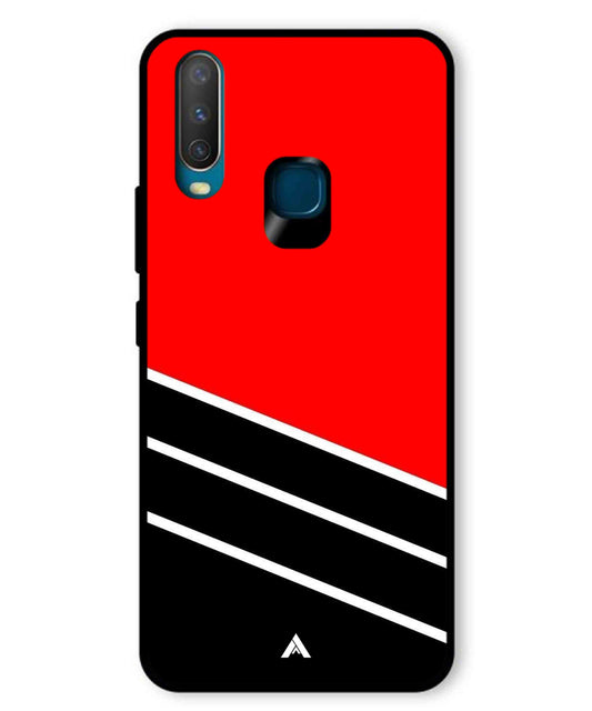 Stripe Pattern 7 Metal Back Cover Phone Case for Vivo U10