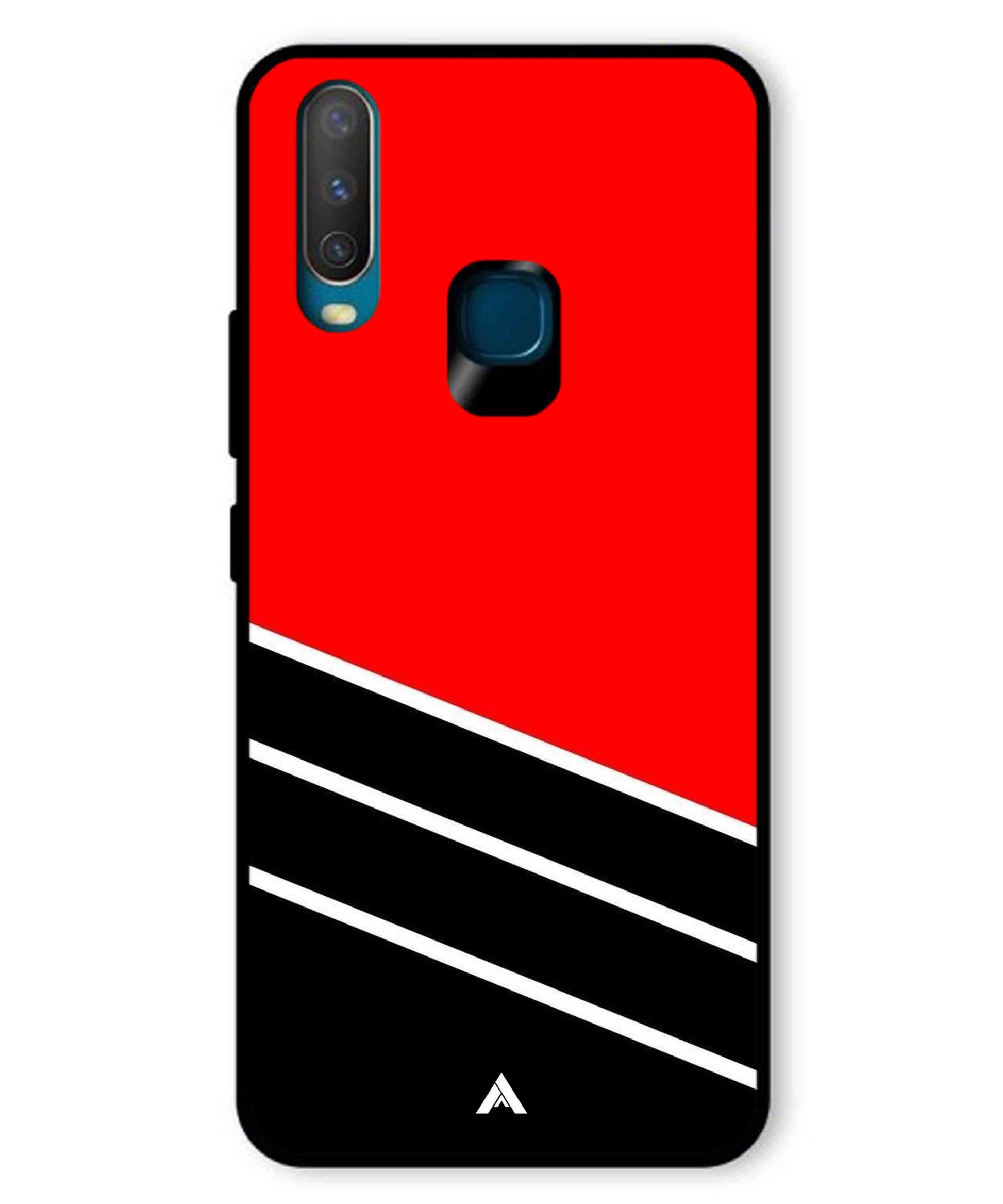Stripe Pattern 7 Metal Back Cover Phone Case for Vivo Y17