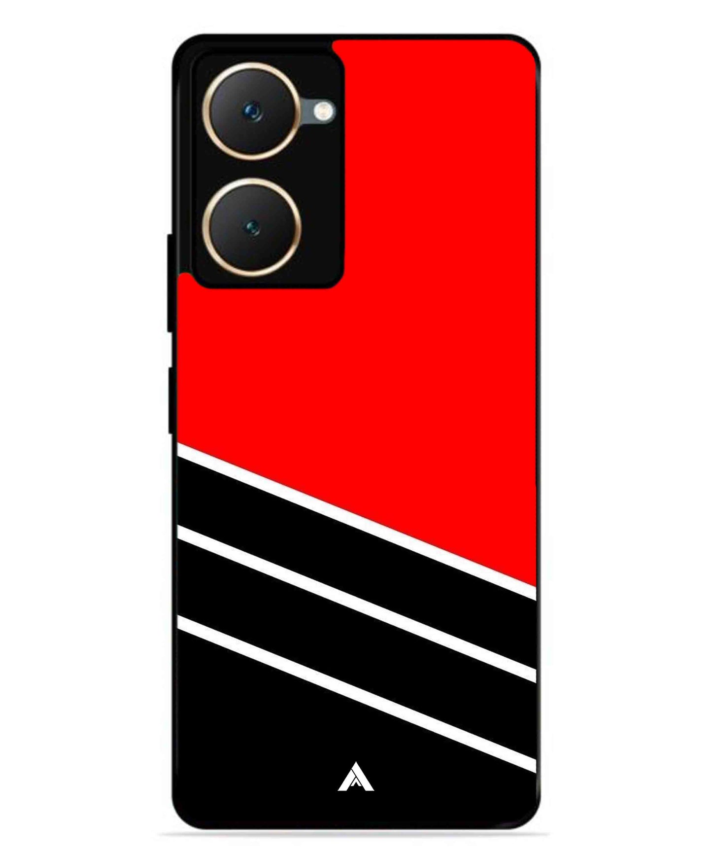 Stripe Pattern 7 Metal Back Cover Phone Case for Vivo Y18e