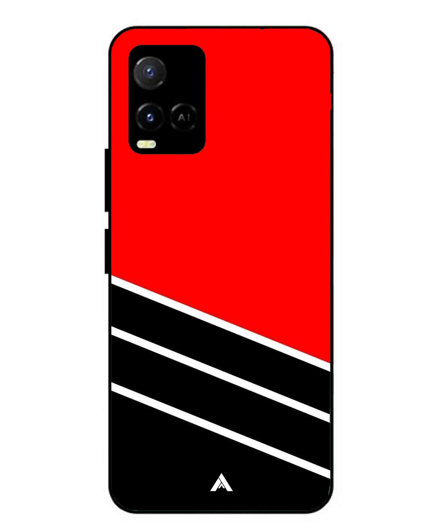 Stripe Pattern 7 Metal Back Cover Phone Case for Vivo Y21