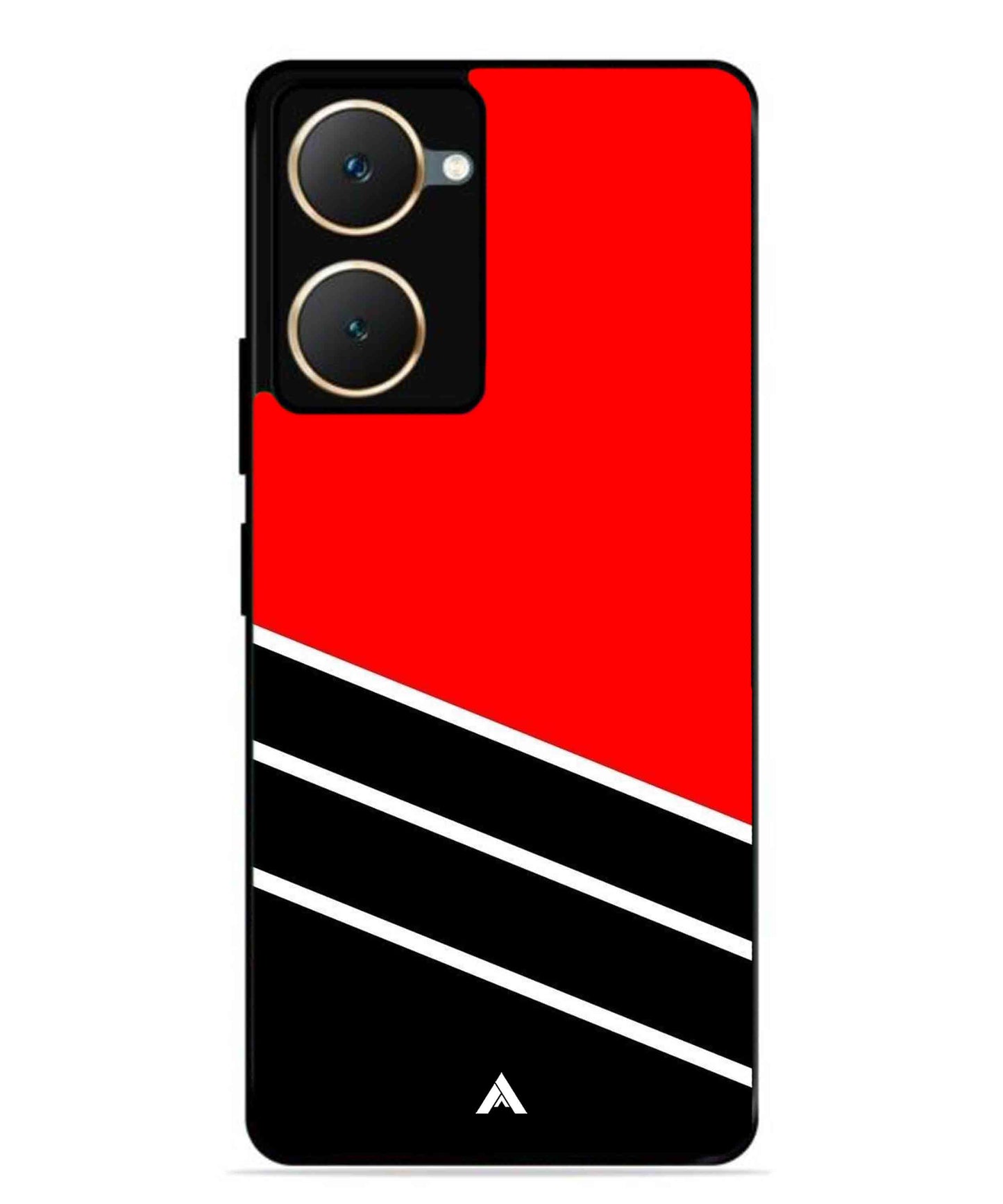 Stripe Pattern 7 Metal Back Cover Phone Case for Vivo Y28s