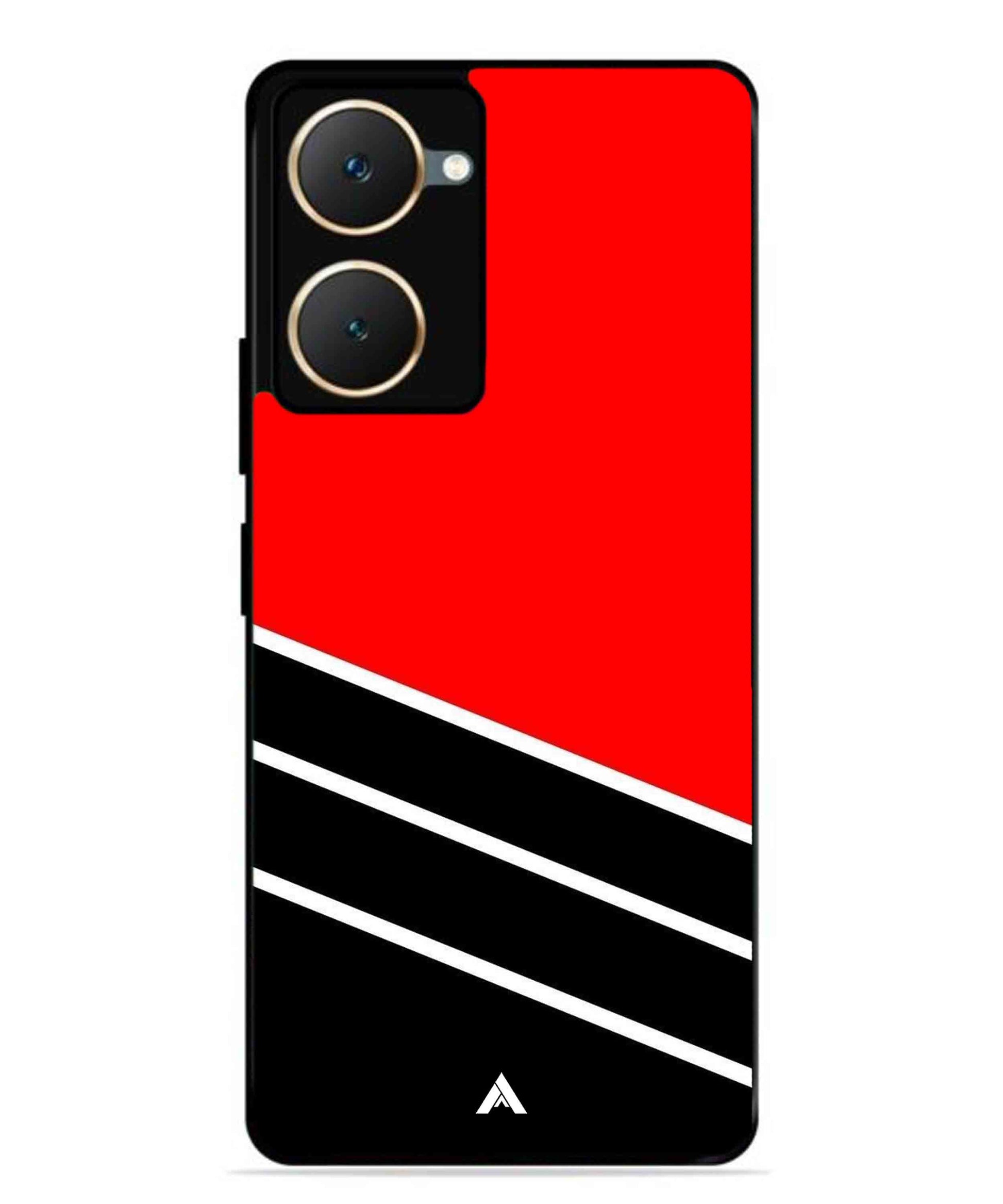 Stripe Pattern 7 Metal Back Cover Phone Case for Vivo Y28s