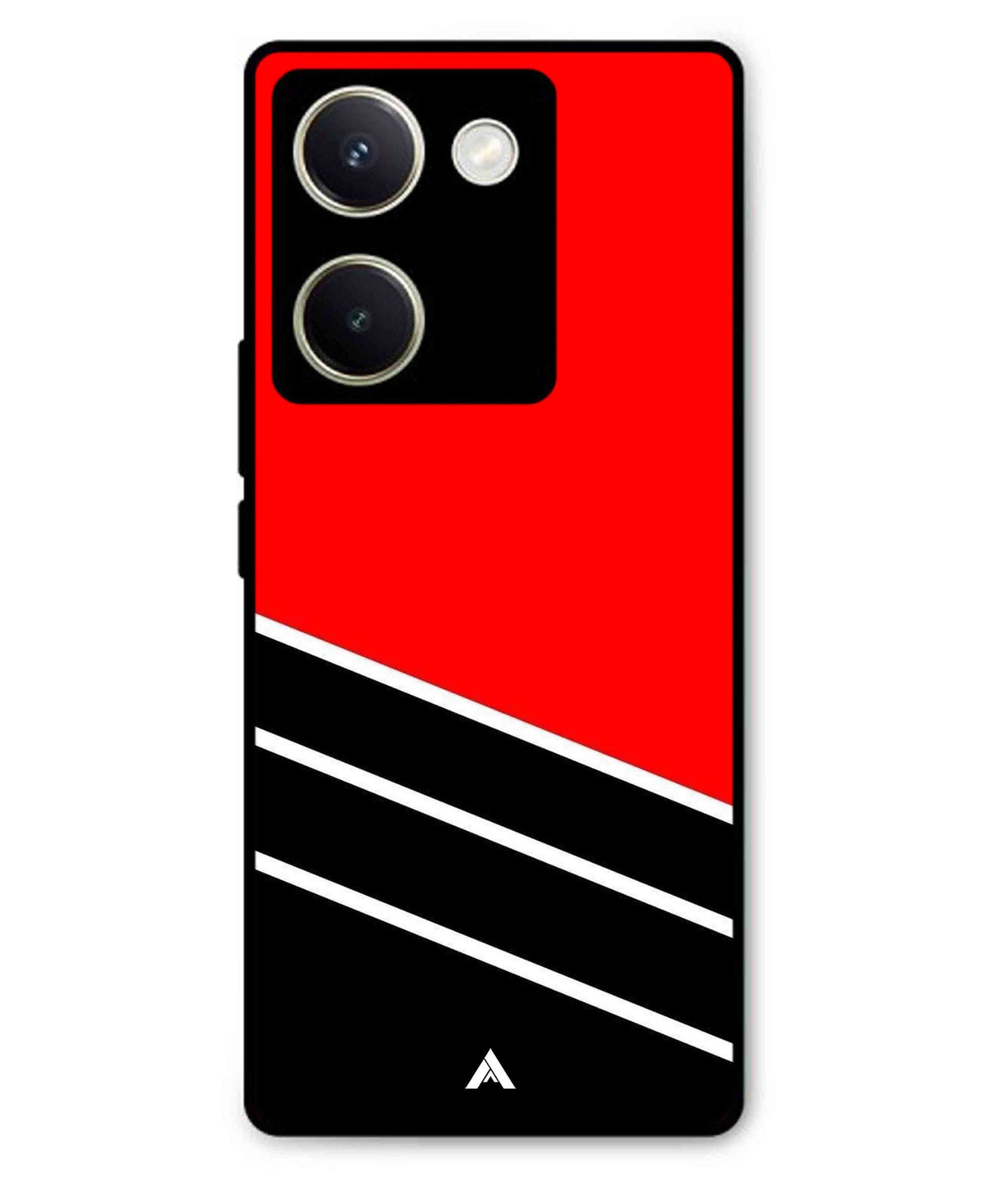 Stripe Pattern 7 Metal Back Cover Phone Case for Vivo Y300 Plus