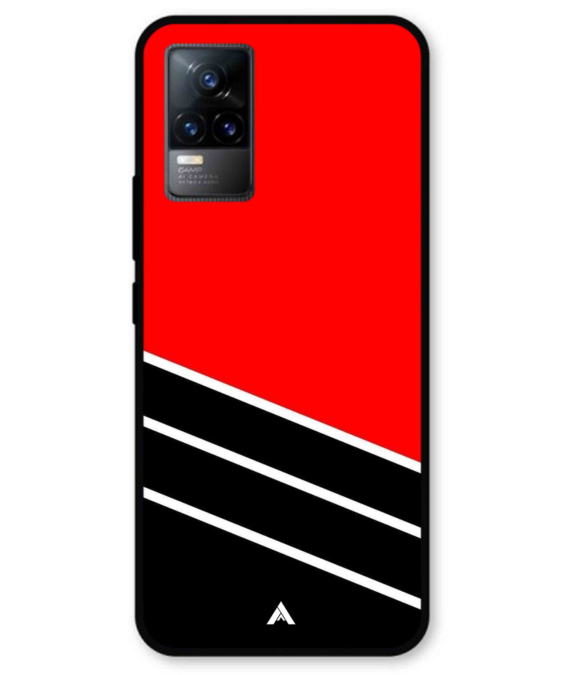 Stripe Pattern 7 Metal Back Cover Phone Case for Vivo Y73