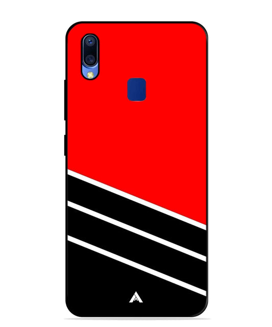 Stripe Pattern 7 Metal Back Cover Phone Case for Vivo Y95