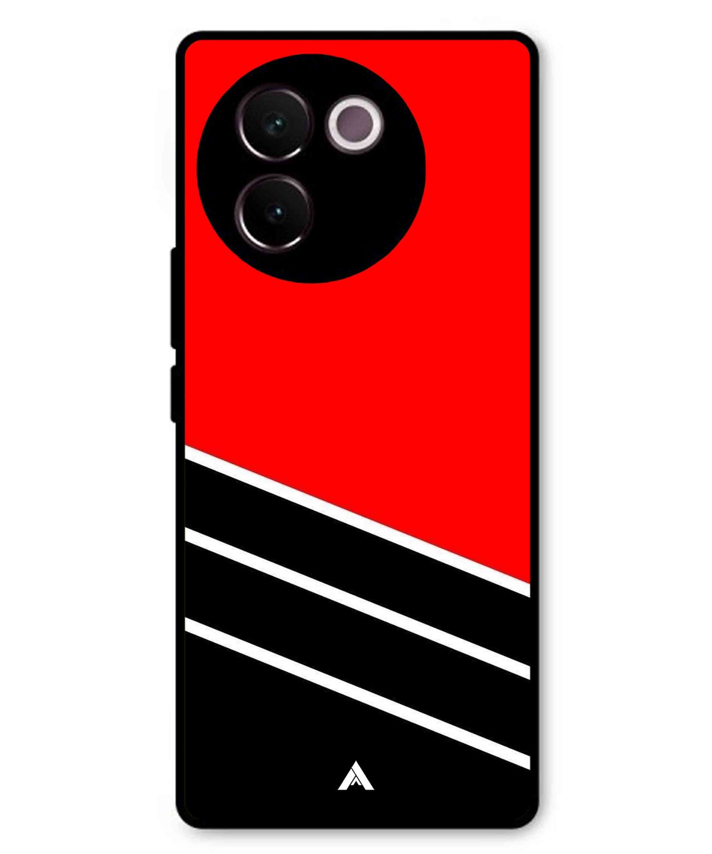 Stripe Pattern 7 Metal Back Cover Phone Case for Vivo v30e