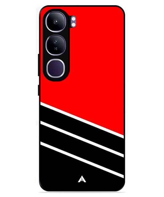 Stripe Pattern 7 Metal Back Cover Phone Case for Vivo v40 Lite