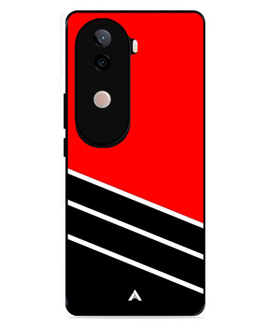 Stripe Pattern 7 Metal Back Cover Phone Case for Vivo v40e