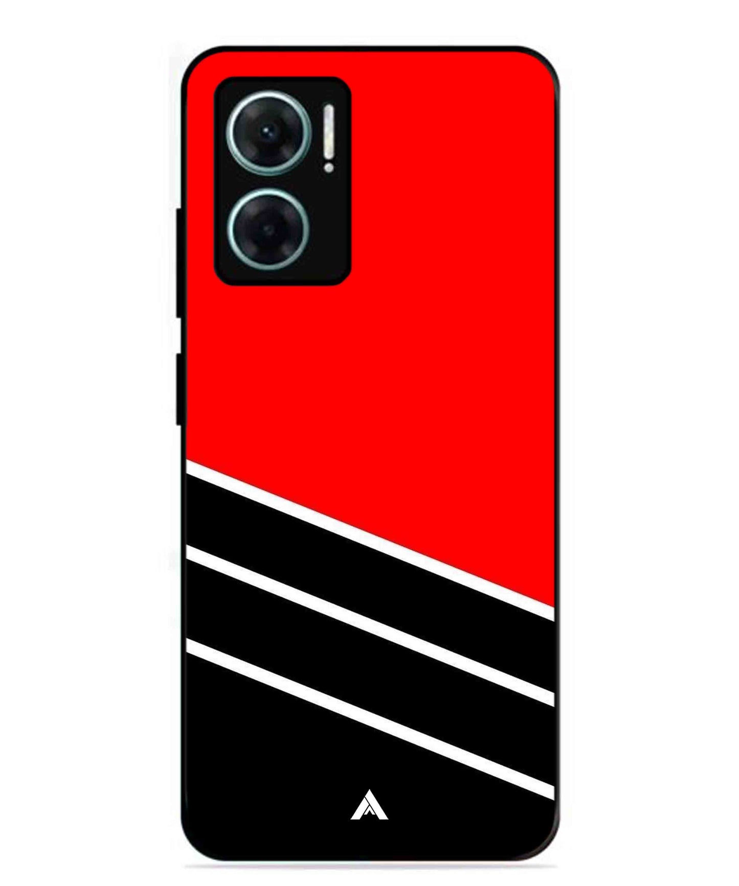 Stripe Pattern 7 Metal Back Cover Phone Case for Xiaomi Redmi 11 Prime 5G