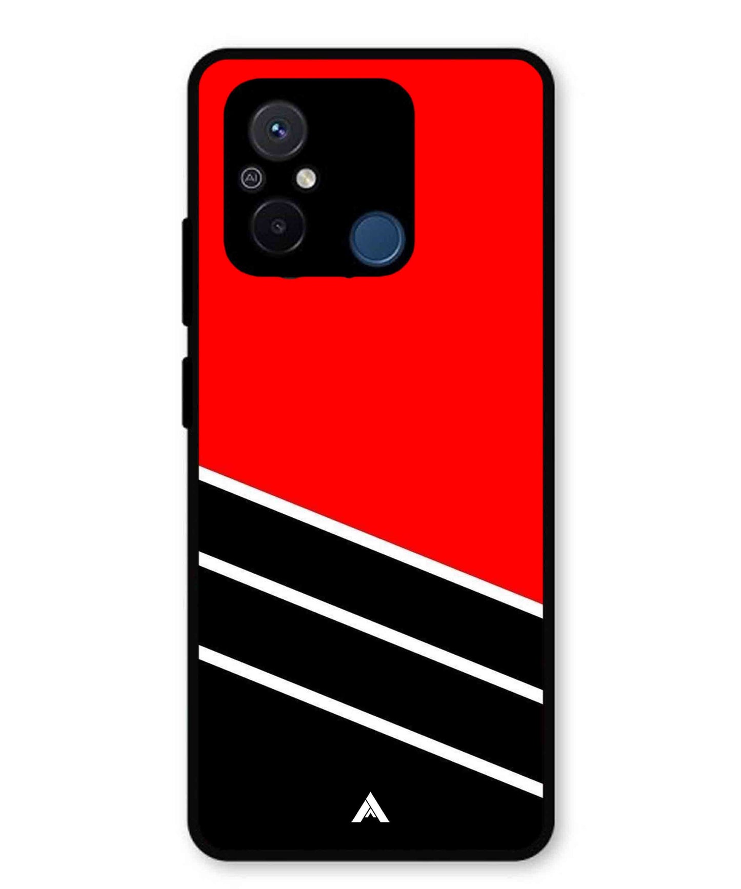 Stripe Pattern 7 Metal Back Cover Phone Case for Xiaomi Redmi 12C