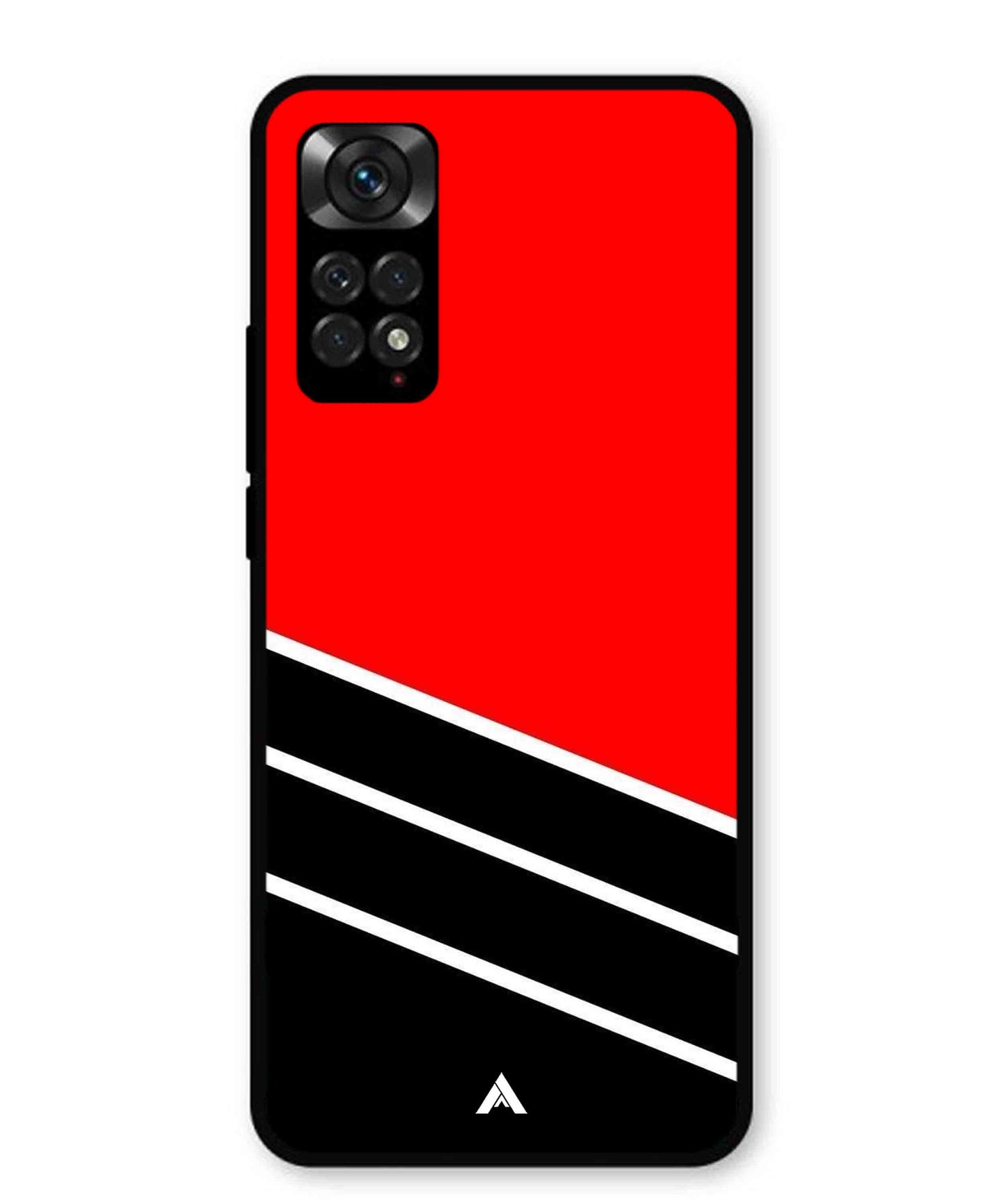 Stripe Pattern 7 Metal Back Cover Phone Case for Xiaomi Redmi Note 11