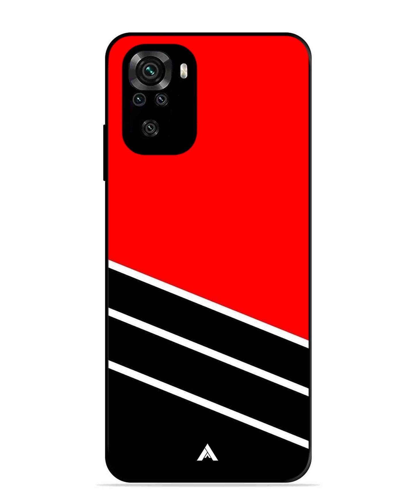 Stripe Pattern 7 Metal Back Cover Phone Case for Xiaomi Redmi Note 11SE