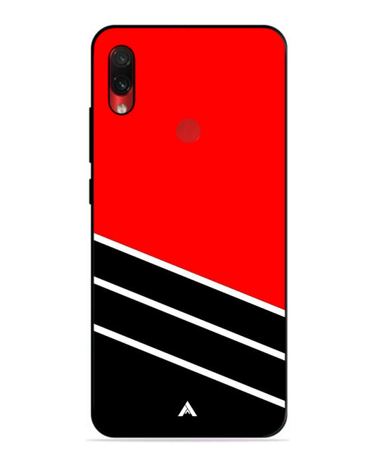 Stripe Pattern 7 Metal Back Cover Phone Case for Xiaomi Redmi Note 7s
