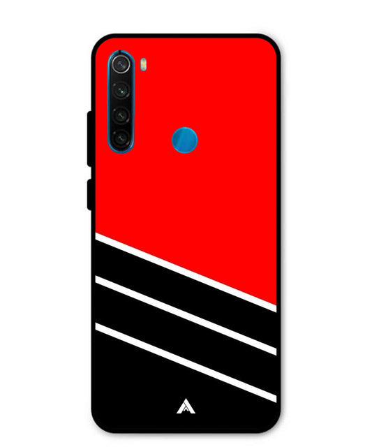 Stripe Pattern 7 Metal Back Cover Phone Case for Xiaomi Redmi Note 8