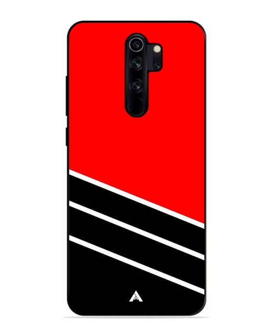 Stripe Pattern 7 Metal Back Cover Phone Case for Xiaomi Redmi Note 8 Pro
