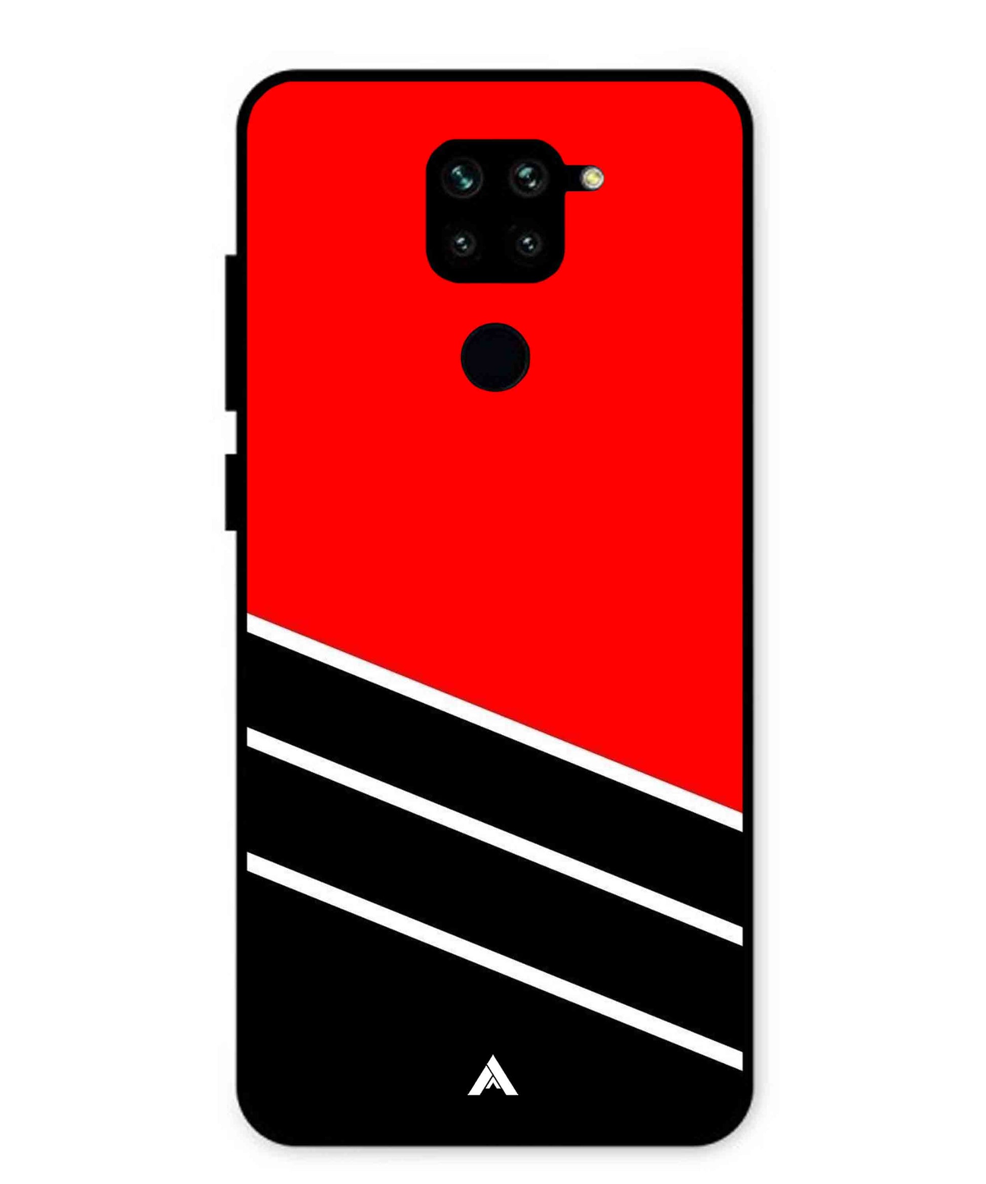 Stripe Pattern 7 Metal Back Cover Phone Case for Xiaomi Redmi Note 9