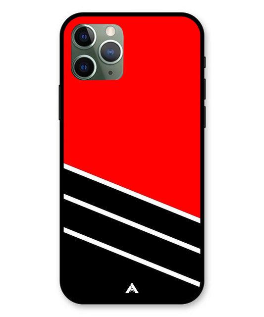 Stripe Pattern 7 Metal Back Cover Phone Case for iPhone 11 Pro