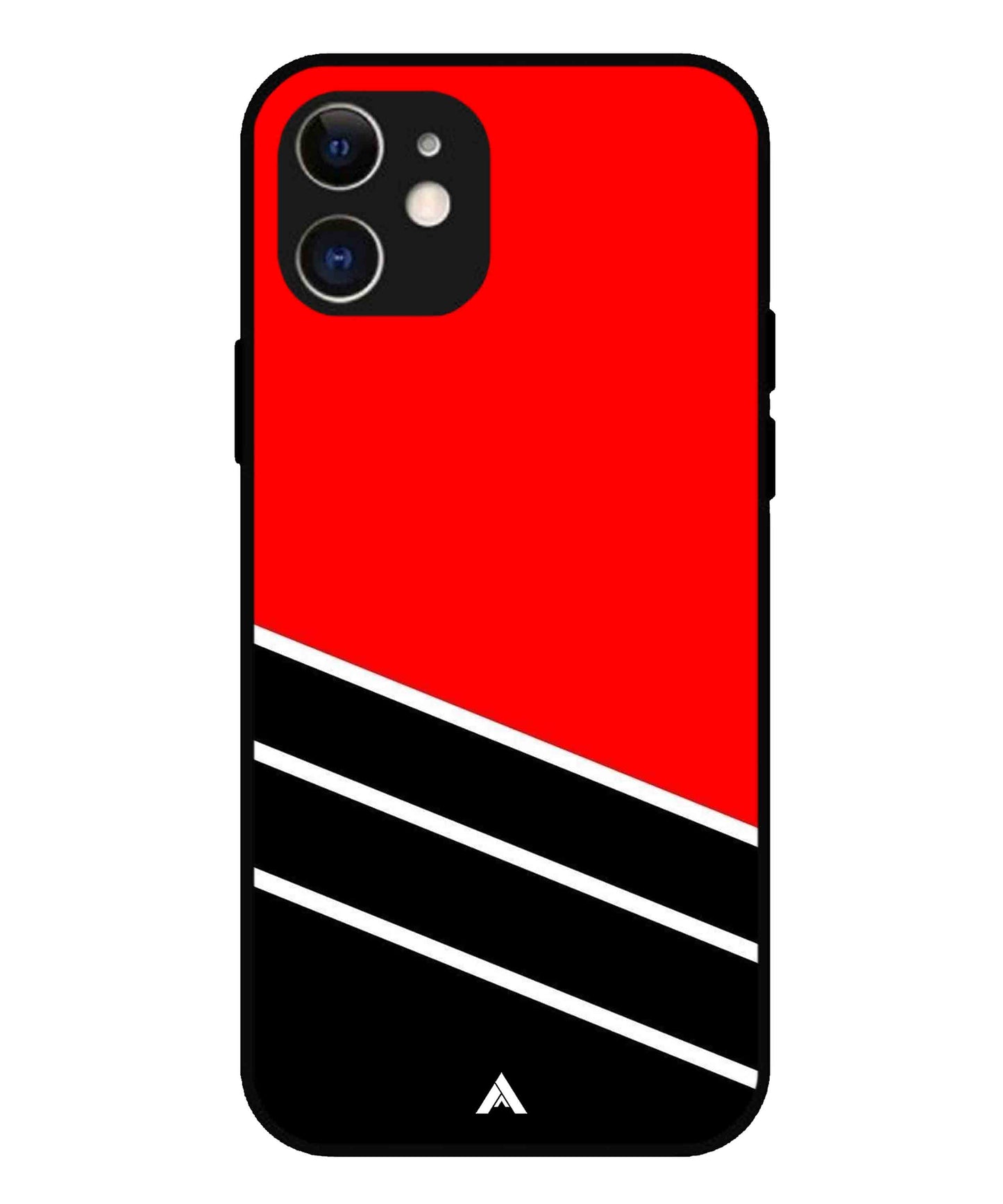 Stripe Pattern 7 Metal Back Cover Phone Case for iPhone 12