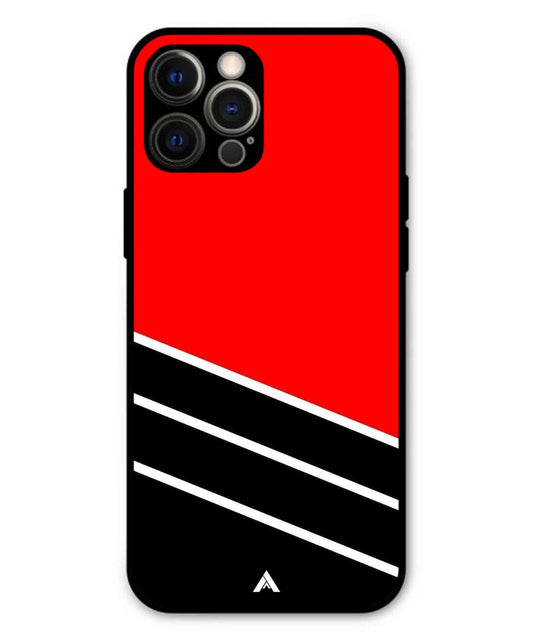 Stripe Pattern 7 Metal Back Cover Phone Case for iPhone 12 Pro Max