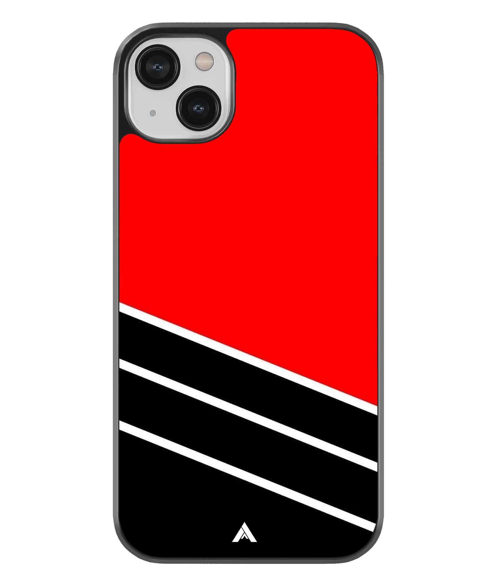 Stripe Pattern 7 Metal Back Cover Phone Case for iPhone 13