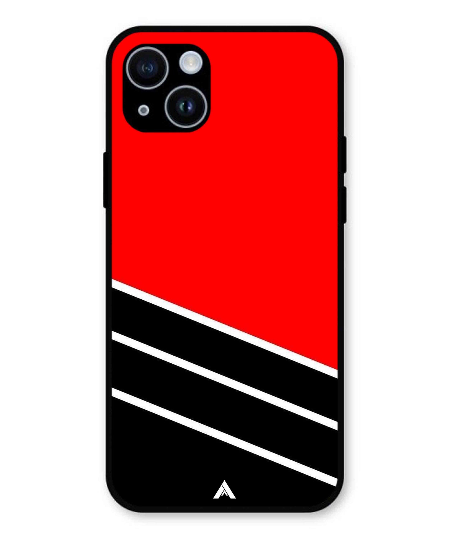 Stripe Pattern 7 Metal Back Cover Phone Case for iPhone 14