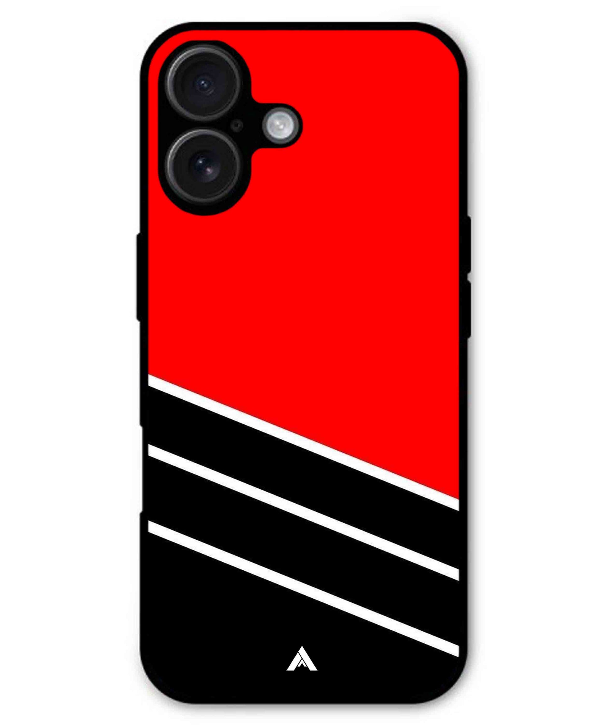 Stripe Pattern 7 Metal Back Cover Phone Case for iPhone 16