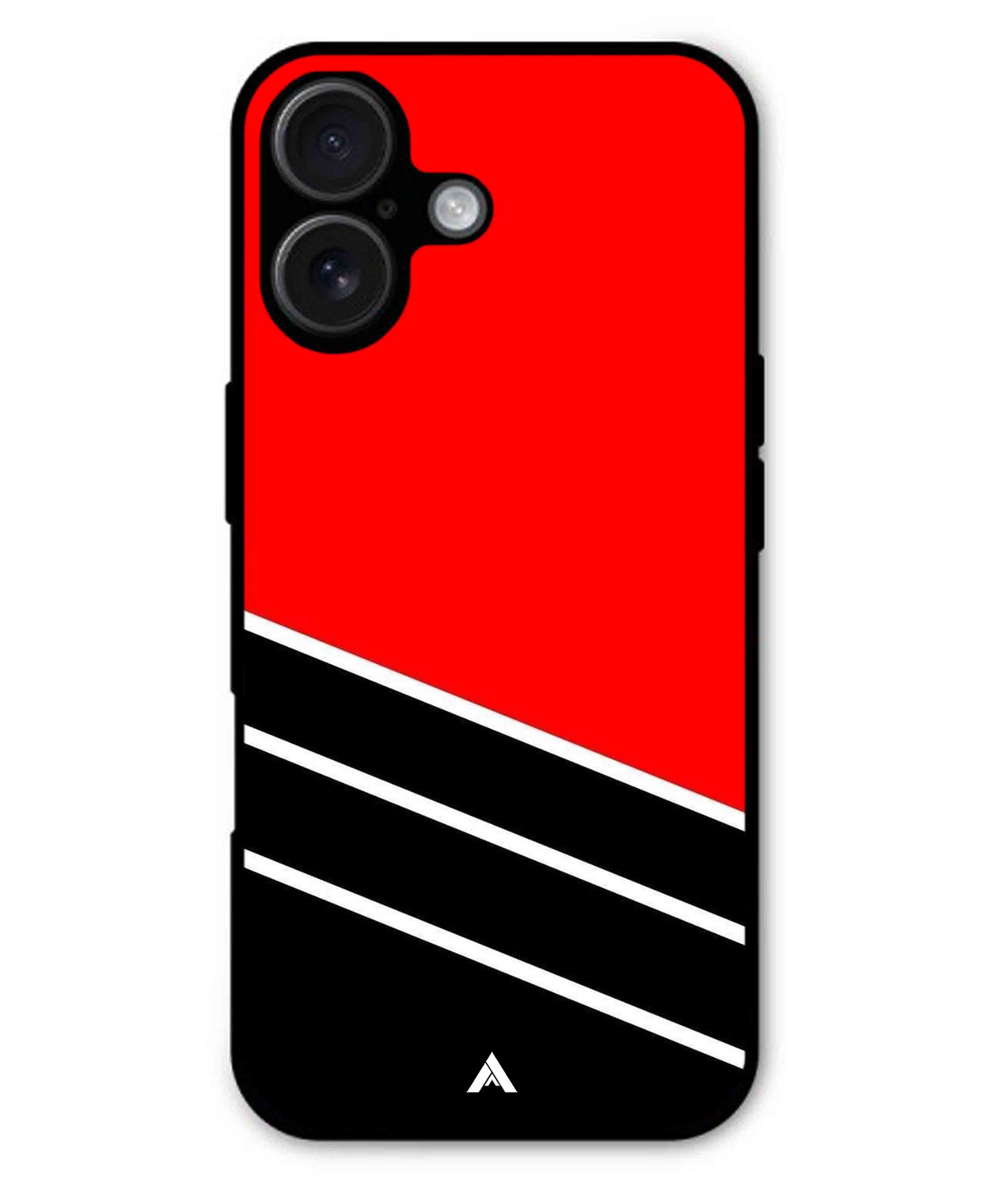 Stripe Pattern 7 Metal Back Cover Phone Case for iPhone 16 Plus