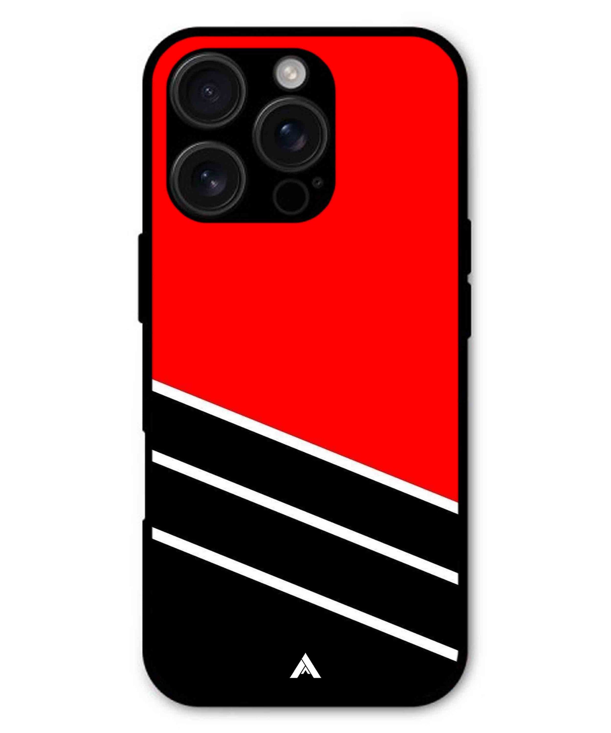 Stripe Pattern 7 Metal Back Cover Phone Case for iPhone 16 Pro