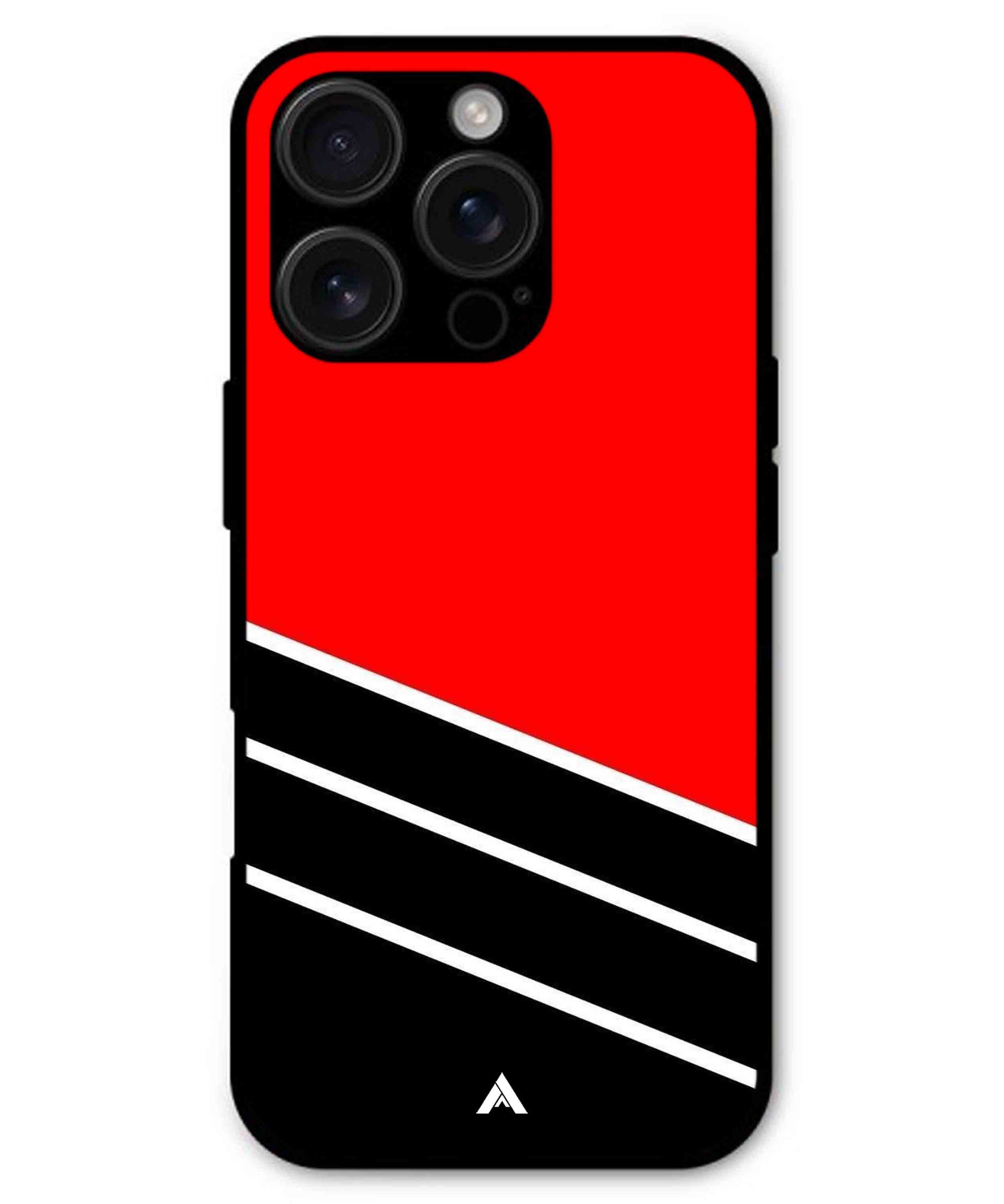 Stripe Pattern 7 Metal Back Cover Phone Case for iPhone 16 ProMax