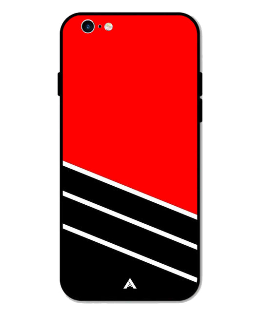 Stripe Pattern 7 Metal Back Cover Phone Case for iPhone 6 Plus