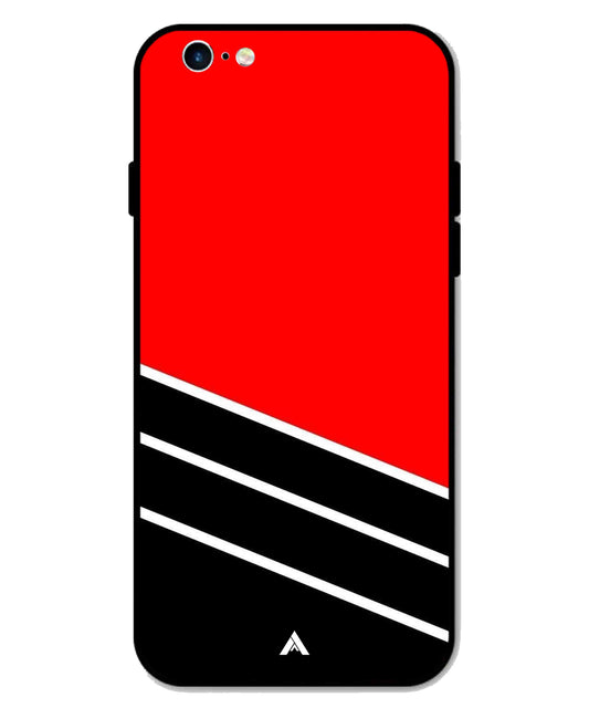 Stripe Pattern 7 Metal Back Cover Phone Case for iPhone 6s