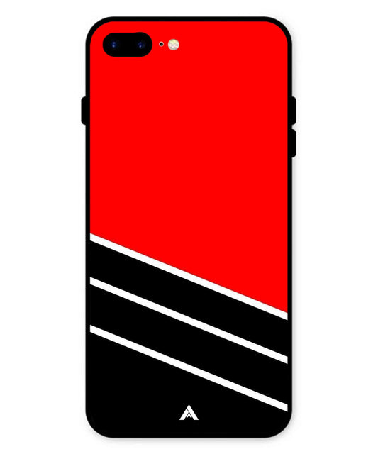 Stripe Pattern 7 Metal Back Cover Phone Case for iPhone 7 Plus