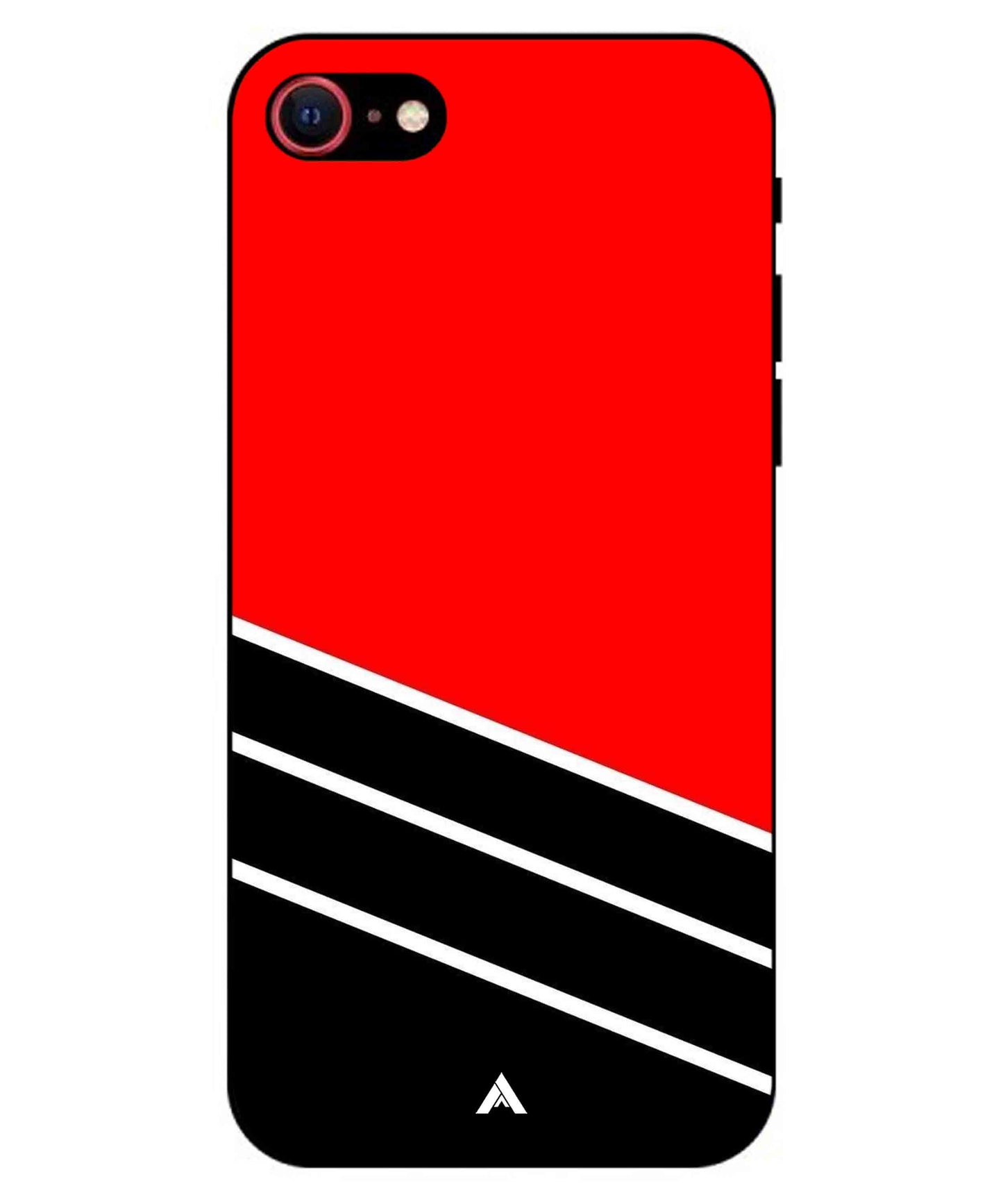 Stripe Pattern 7 Metal Back Cover Phone Case for iPhone 8